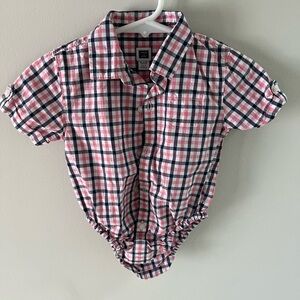 Janie and Janie, button down onesie